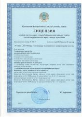 салалар бойынша сақтандыру лицензиясы